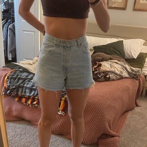 Vintage Light Blue Denim Shorts